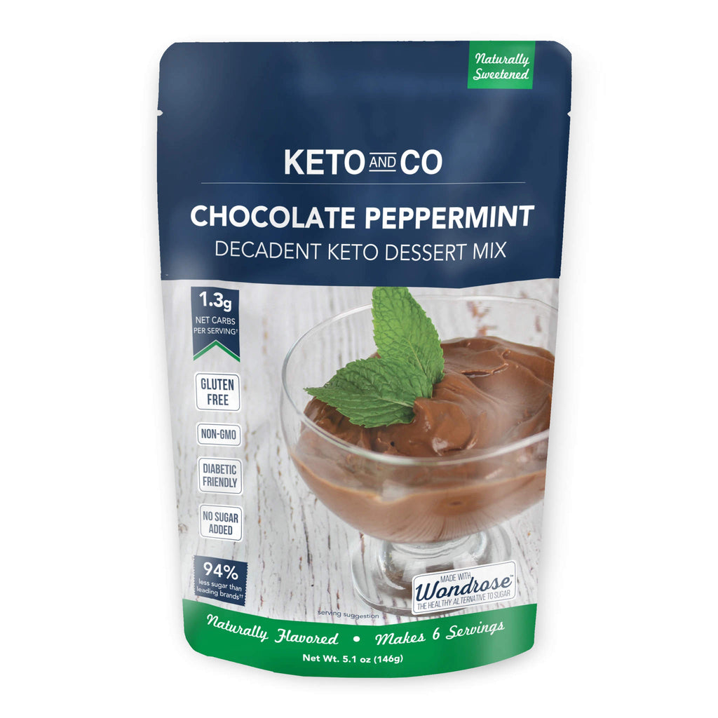 Keto & Co Chocolate Peppermint Pudding Mix (143g)