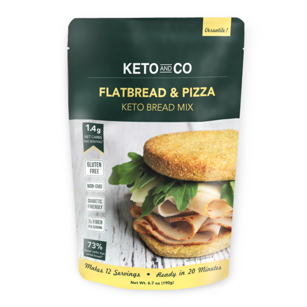 Keto & Co Flatbread and Pizza Crust Baking Mix (190g)
