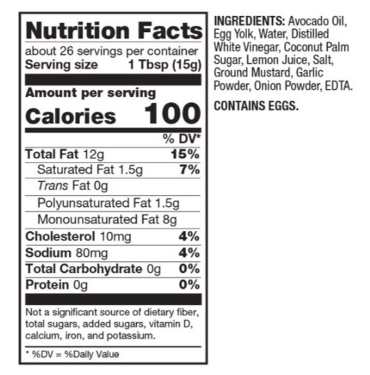 Better Body Foods Sugar Free Keto Mayonnaise (425 g)