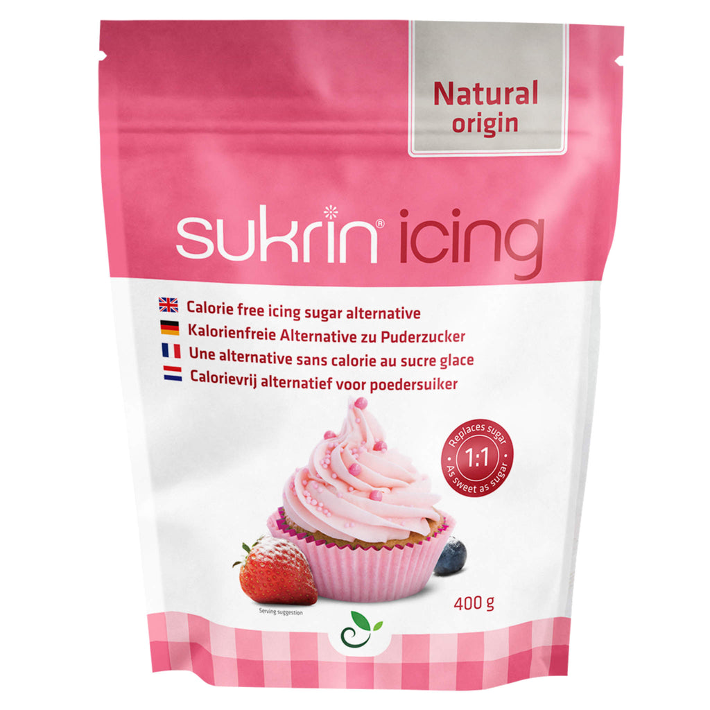 Sukrin Powdered Erythritol Icing Sugar for Cake Frosting (400g)