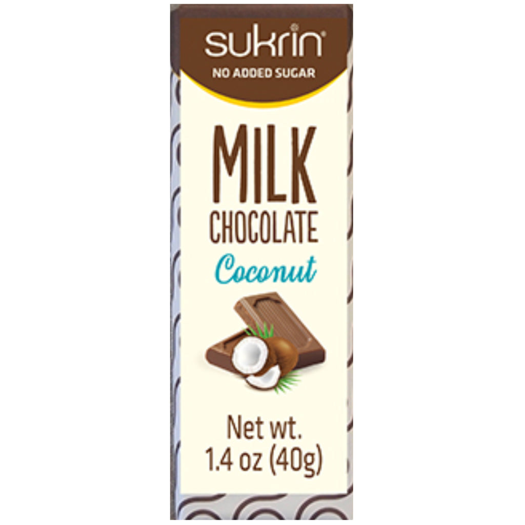 Sukrin Sugar Free Milk Chocolate Coconut Bar (40g)