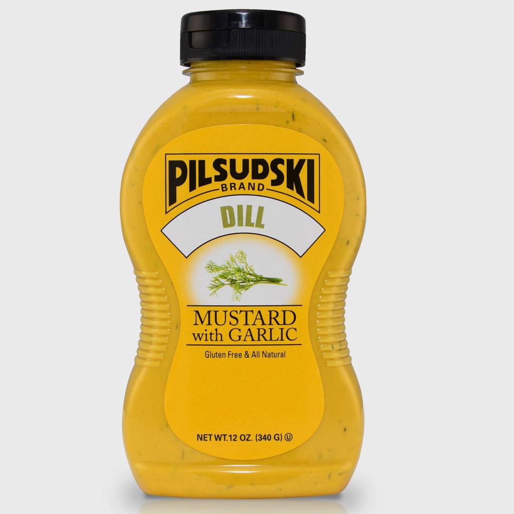 Pilsudski Dill Mustard with Garlic (340g)